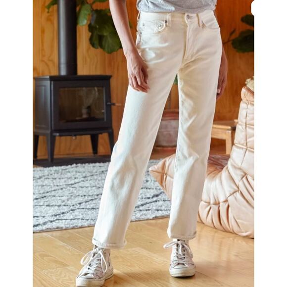 Outerknown Denim - Outerknown S.E.A. Fillmore Boyfriend Jeans SZ 27 NWT Salt Organic Cotton Stretch